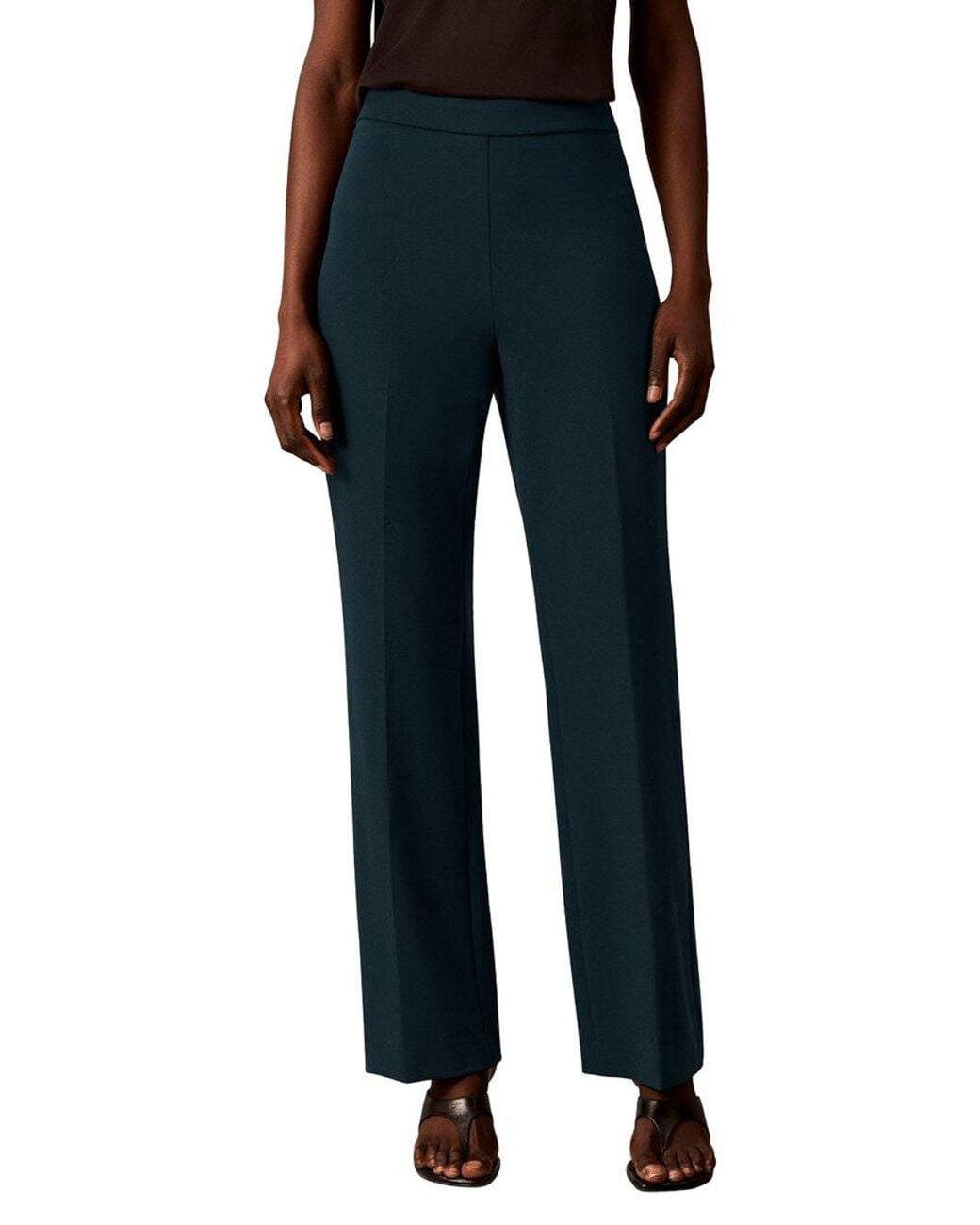 Calvin Klein Black High Rise Pull On Boot Leg Pant