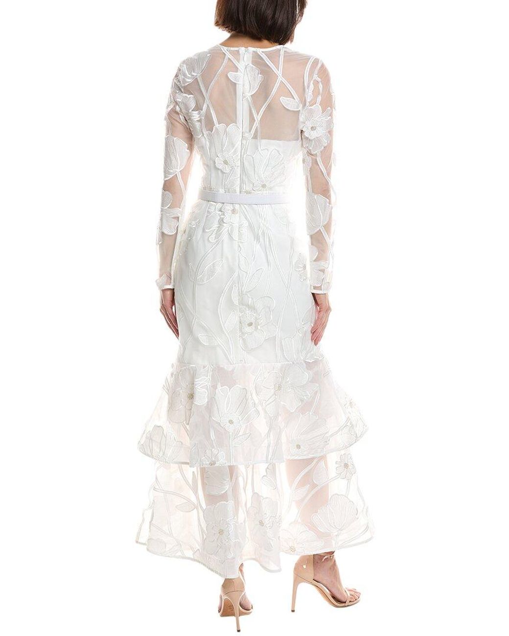 MILLY White Anna Maxi Dress