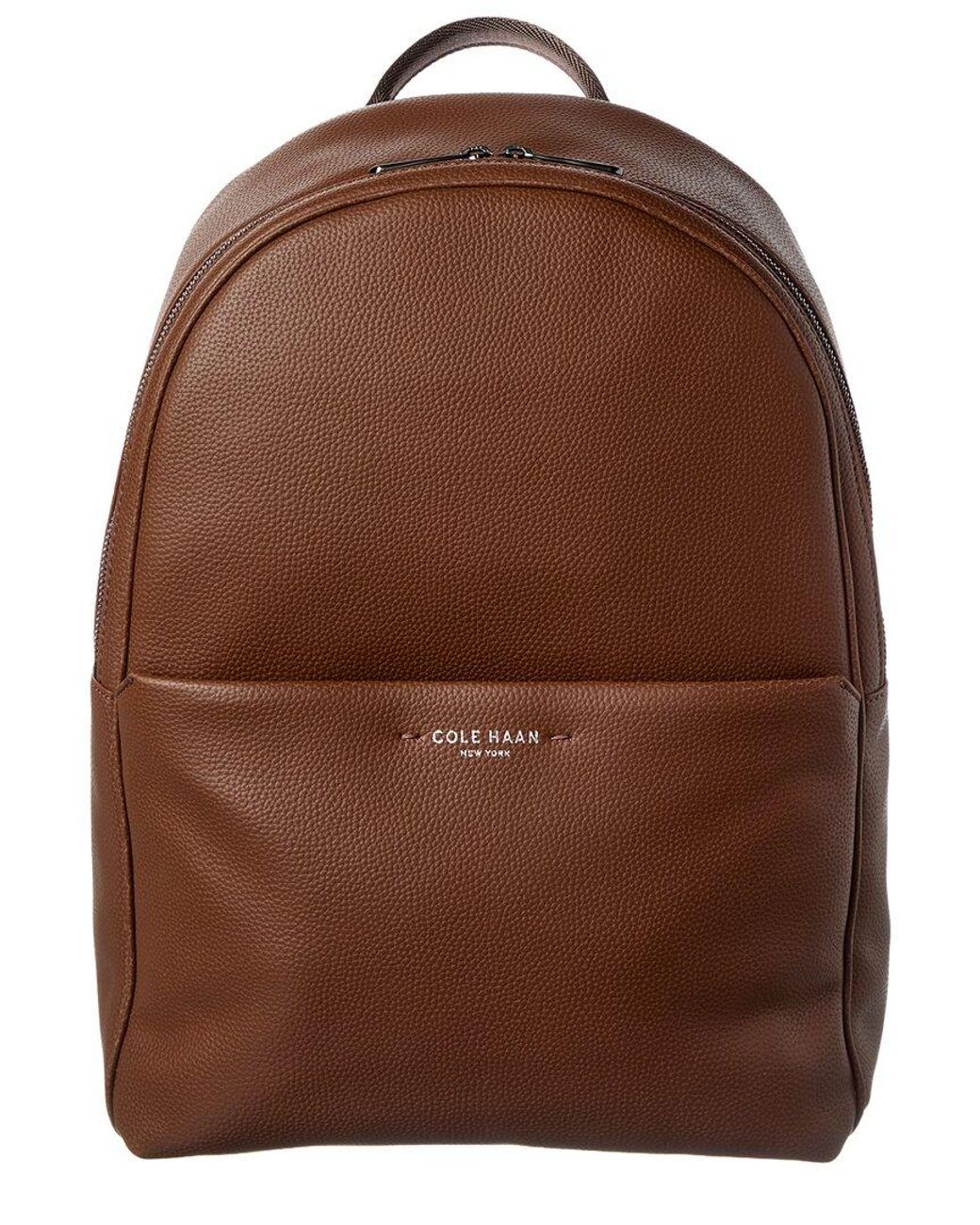 Cole Haan Belmont Leather Backpack in Brown for Men | Lyst