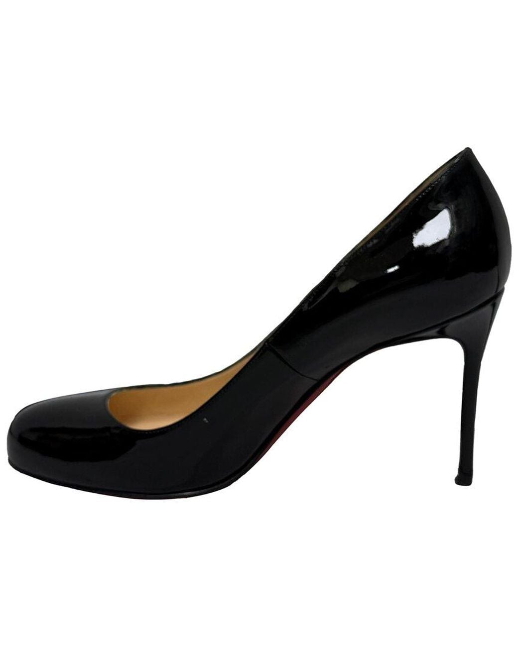 Christian Louboutin Black Patent Leather Fifi Pump (Authentic Pre-Loved)