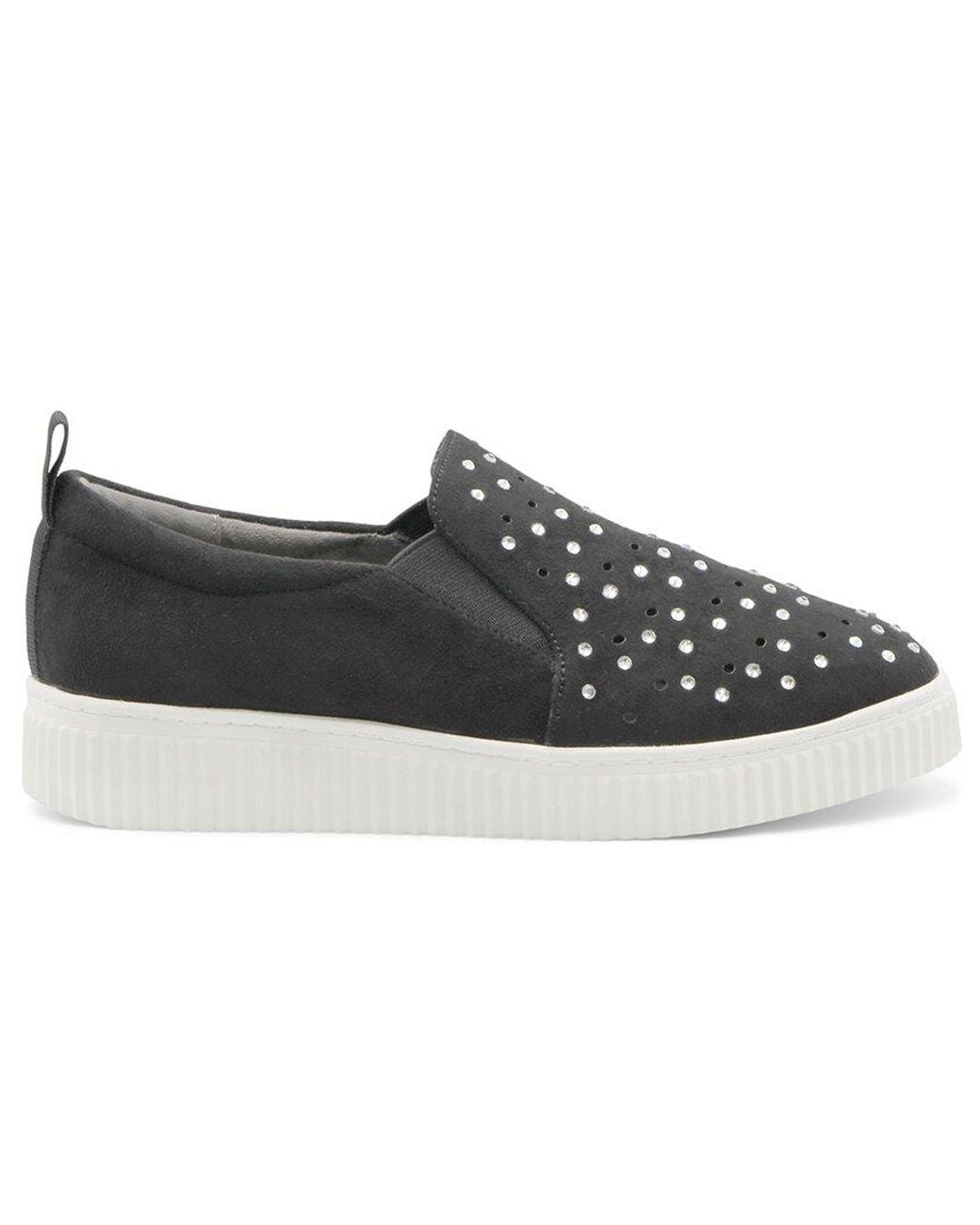 Adrienne Vittadini Black Neighbor Sneaker