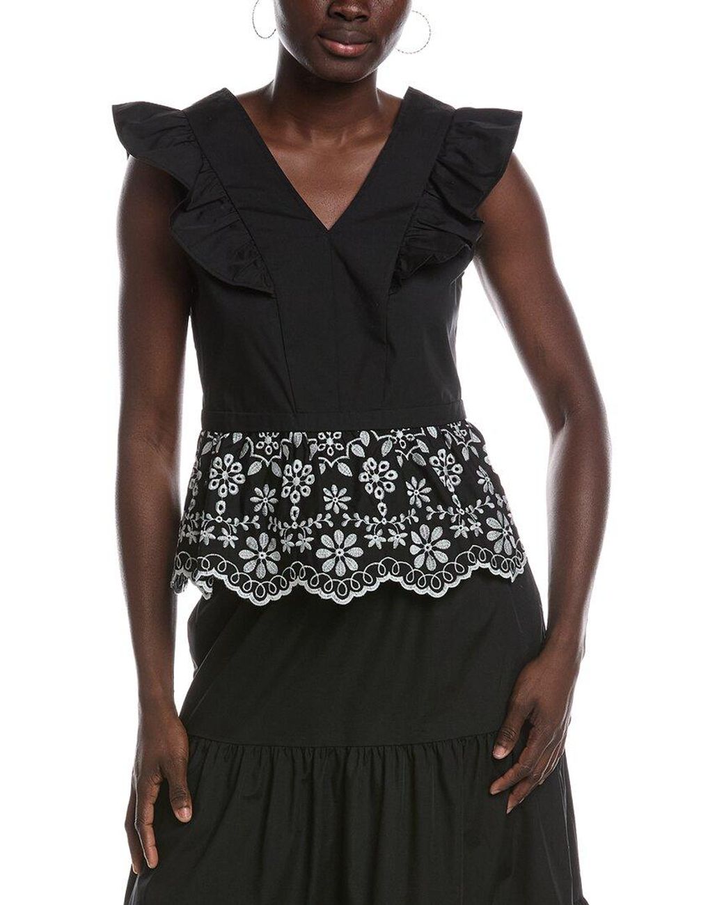 Nanette Lepore Black Sleeveless Top