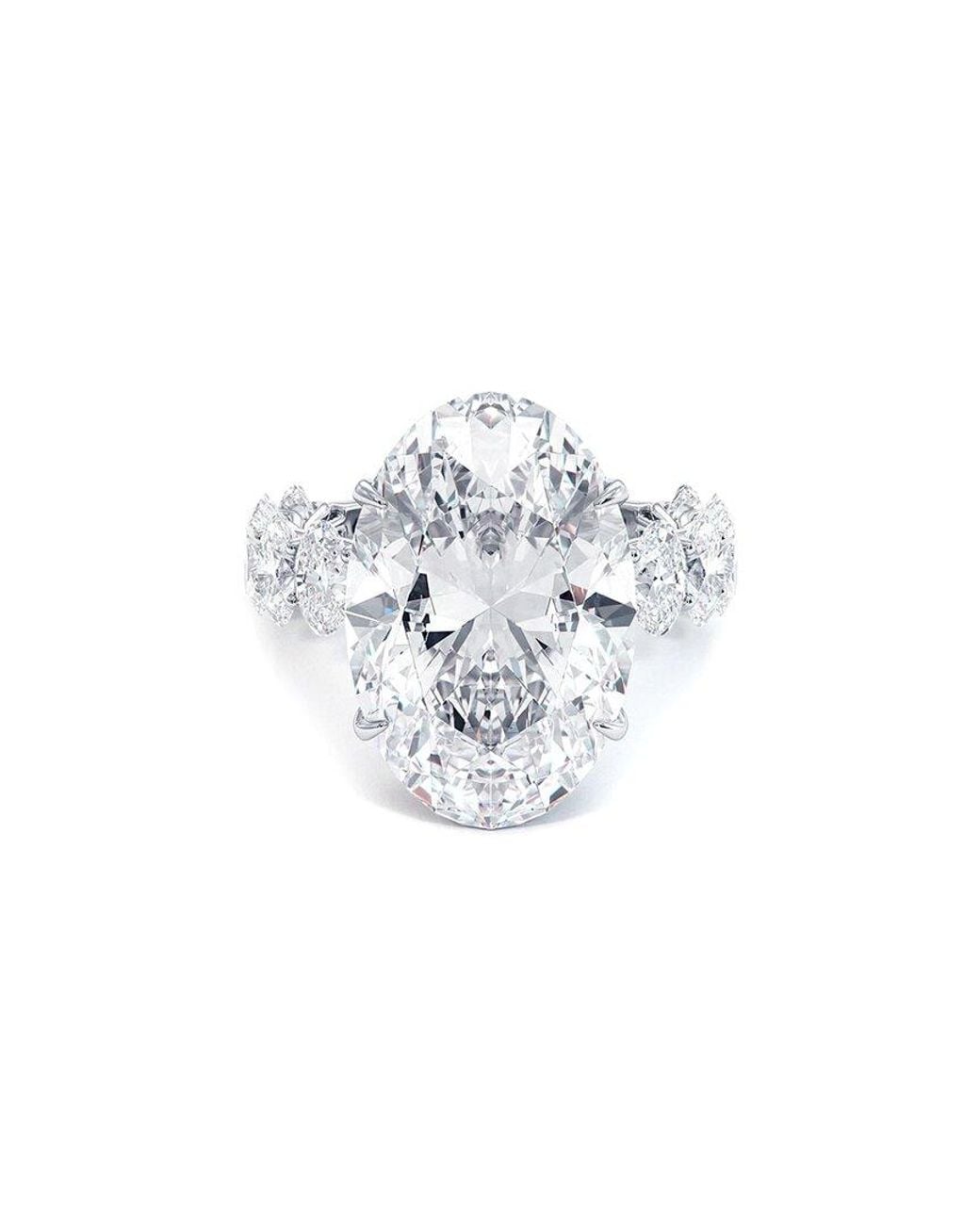 Lab Grown Diamonds White 14K 10.00 Ct. Tw. Lab-Grown Diamond Lucida Ring