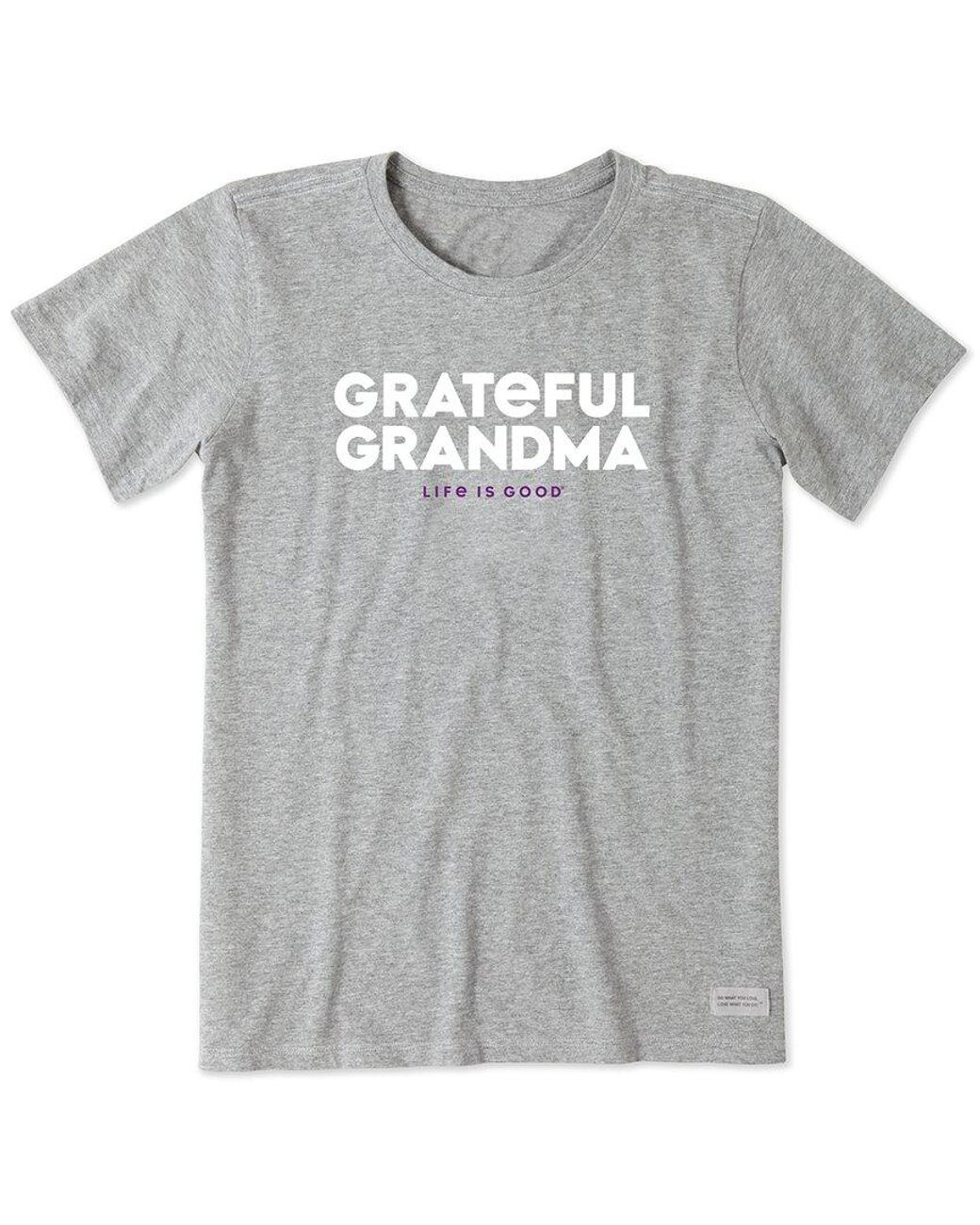 Life Is Good. Gray Crusher T-Shirt