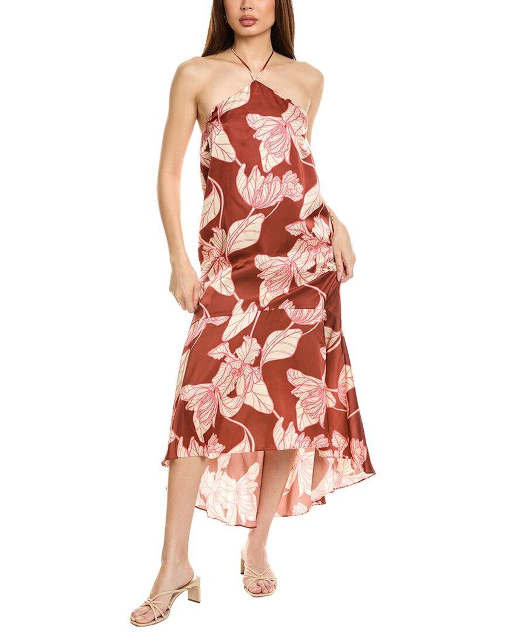 Hutch Red Layla Midi Dress