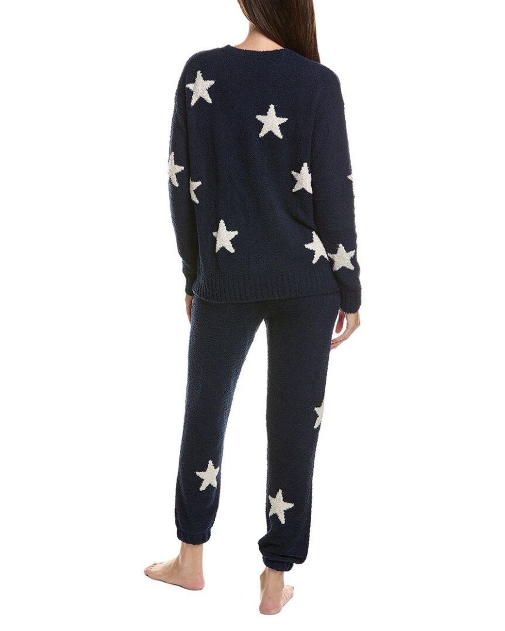 Splendid Blue 2Pc Fuzzy Sweater Set