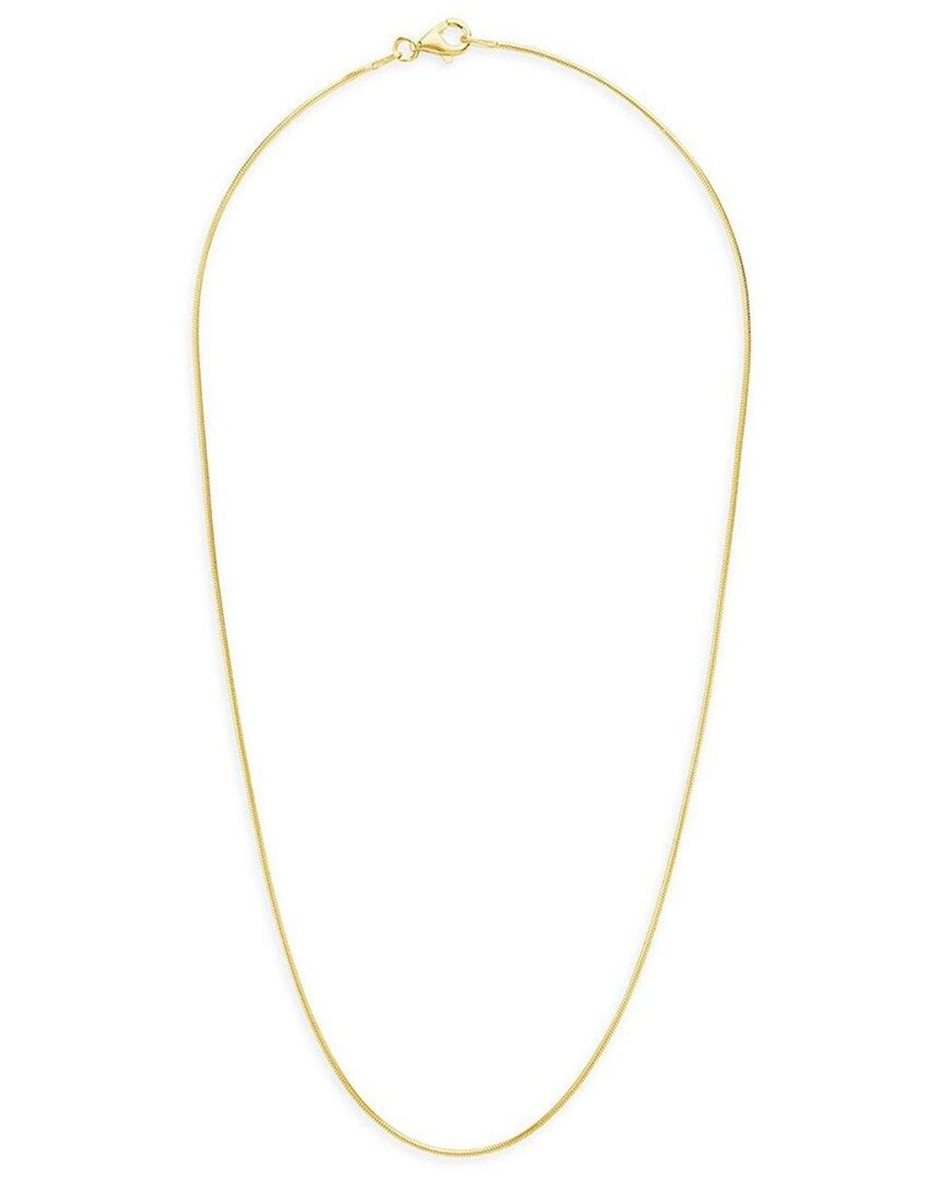 Sterling Forever Metallic 14K Plated Snake Chain Necklace