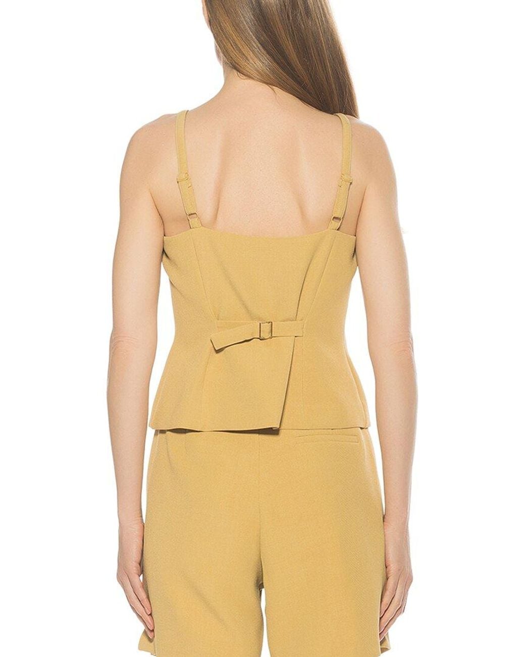 Alexia Admor Yellow Amandine Vest Top