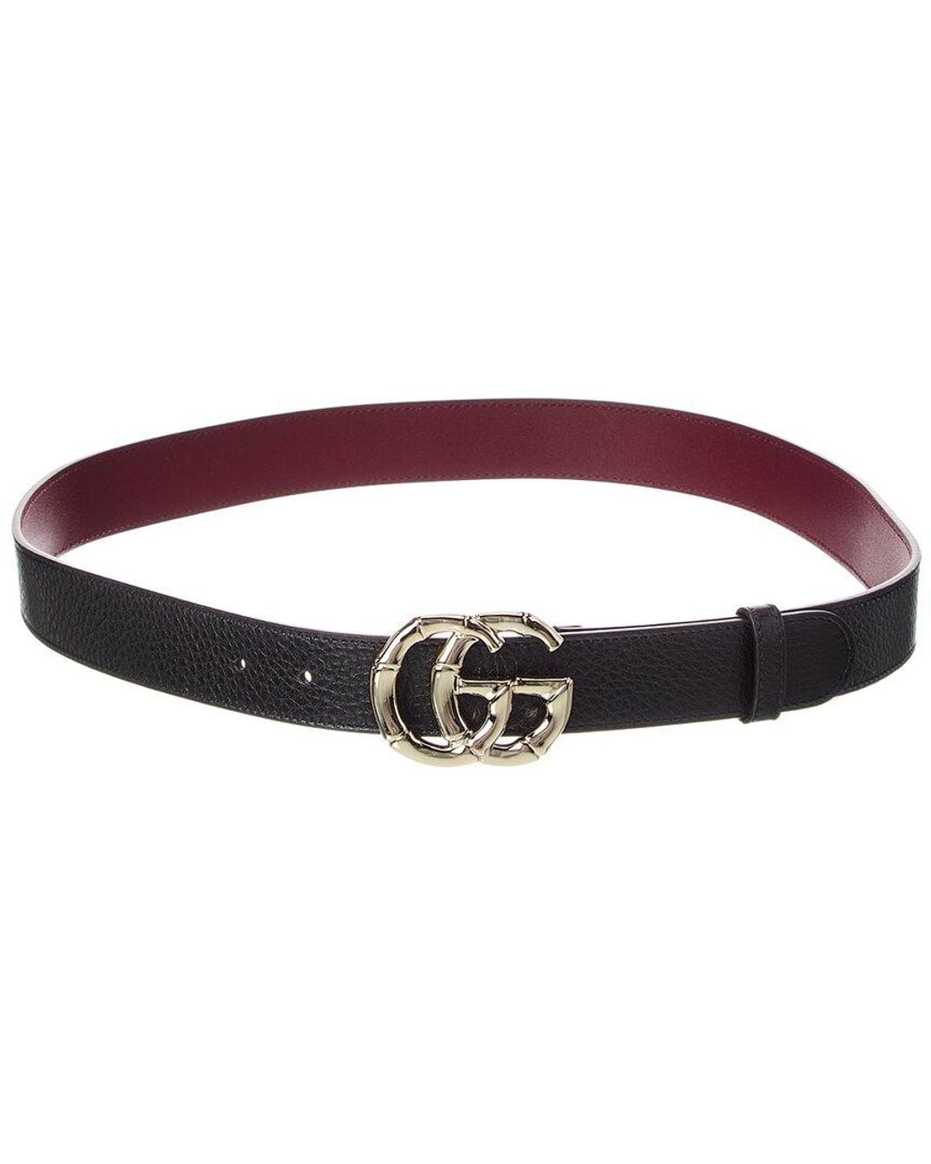 Gucci Red Gg Marmont Leather Belt