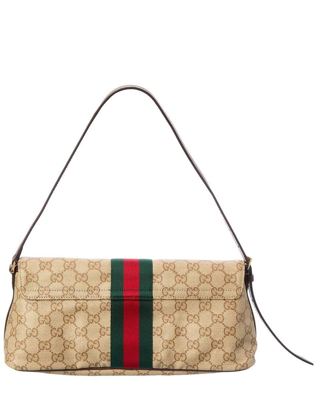 Gucci Metallic Madison Medium GG Coated Canvas & Leather Shoulder Bag