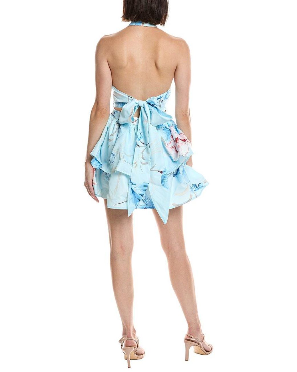 HL Affair Blue Sleeveless Mini Dress