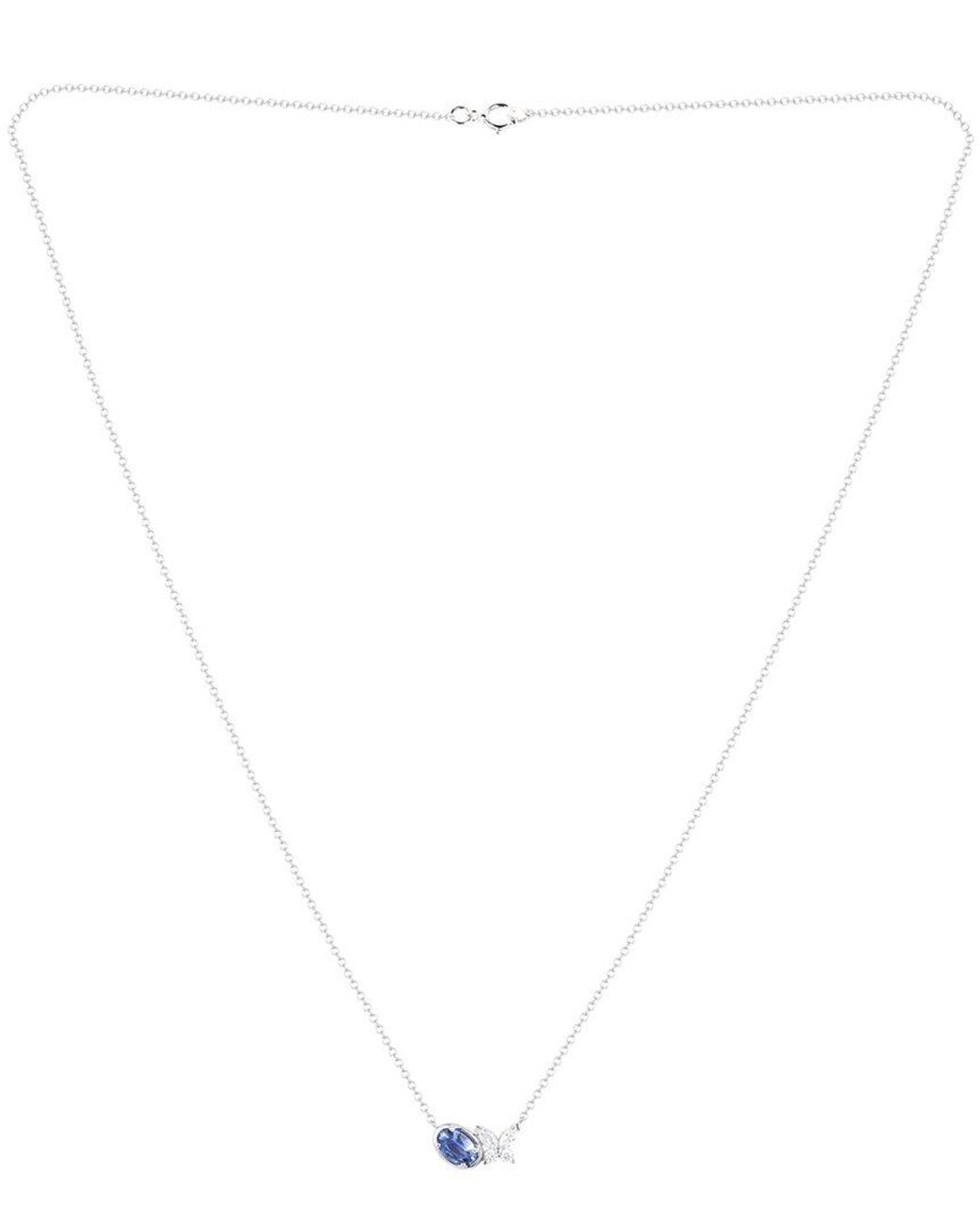Gregg Ruth Blue 14K 0.57 Ct. Tw. Diamond & Sapphire Pendant