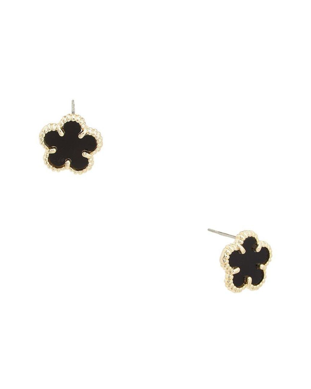 Juvell White 18K Plated Clover Earring