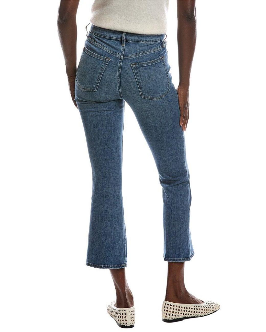 FRAME Blue Le Cropped Mini Boot Kinley Jean