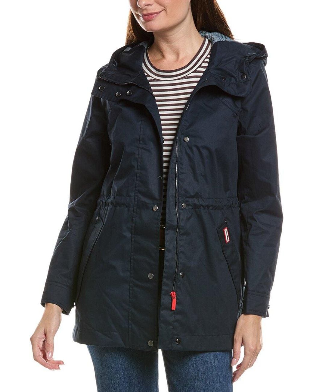 Hunter Blue Adela Waterproof Classic Rain Jacket
