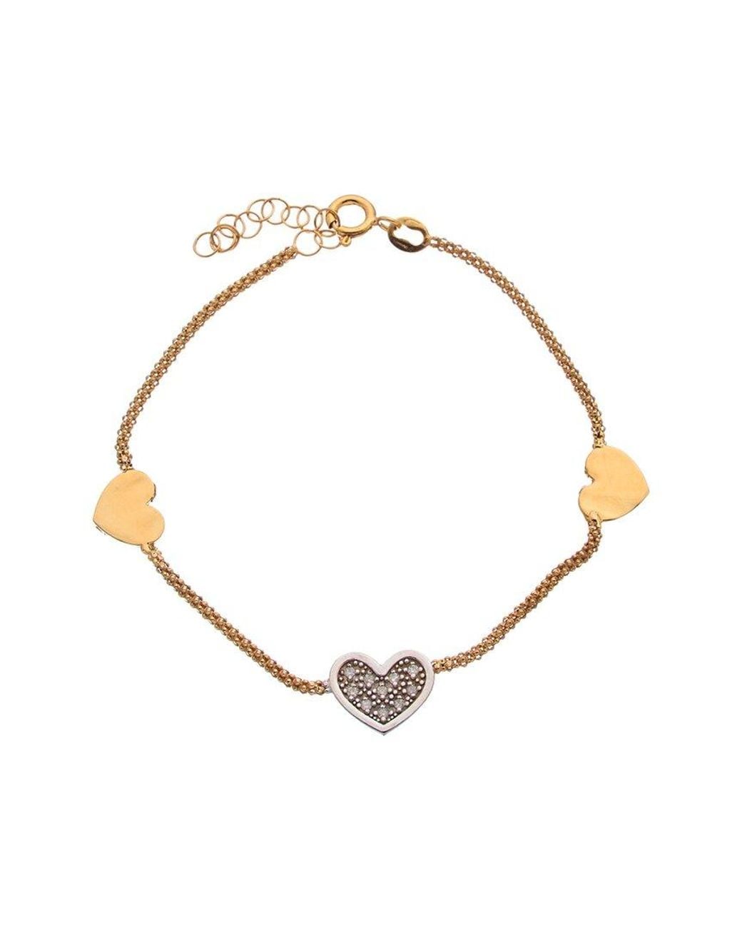 Meshmerise White 18K Over 0.12 Ct. Tw. Diamond Bracelet