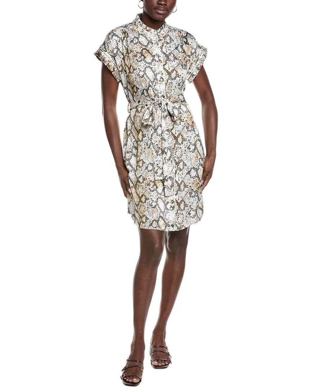 Cabi White Cobra Dress