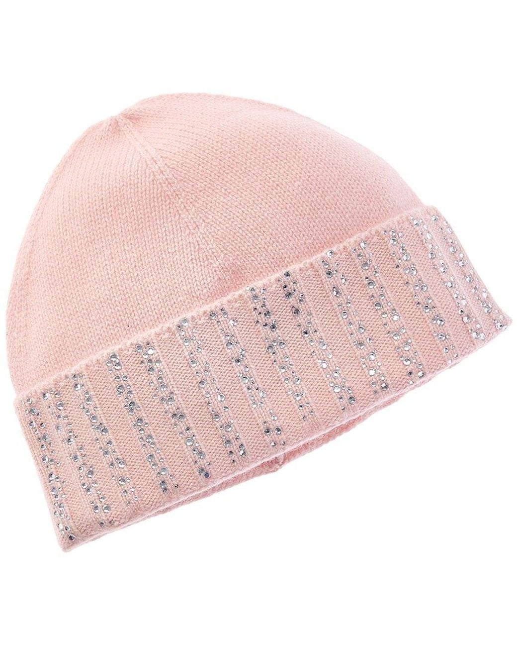 Sofiacashmere Pink Sofiacashmere 6-Ply Cashmere Knit Hat