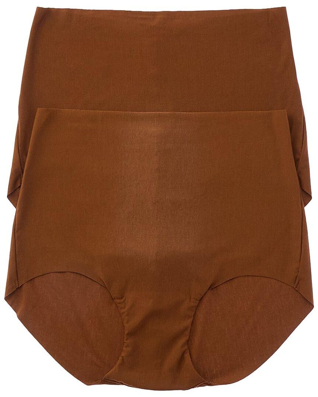 Commando Brown 2Pk Butter High-Rise Bikini