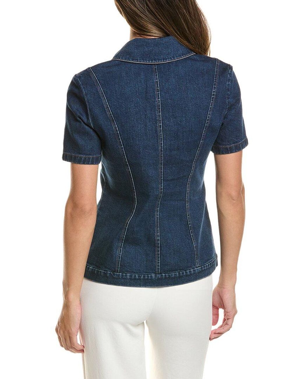 Toccin Blue Halle Denim Top
