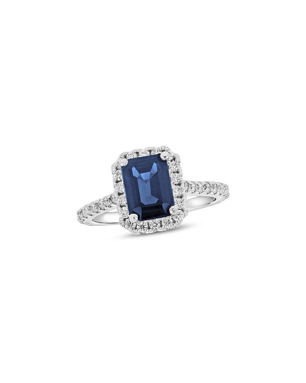 LEVARON Blue 14K 2.00 Ct. Tw. Diamond & Sapphire Cocktail Ring