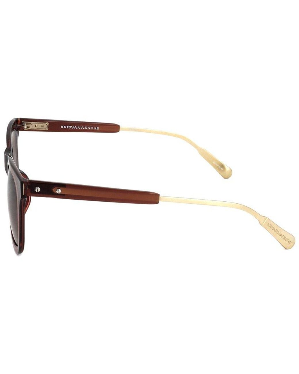 Linda Farrow Brown Kva61L 49Mm Sunglasses