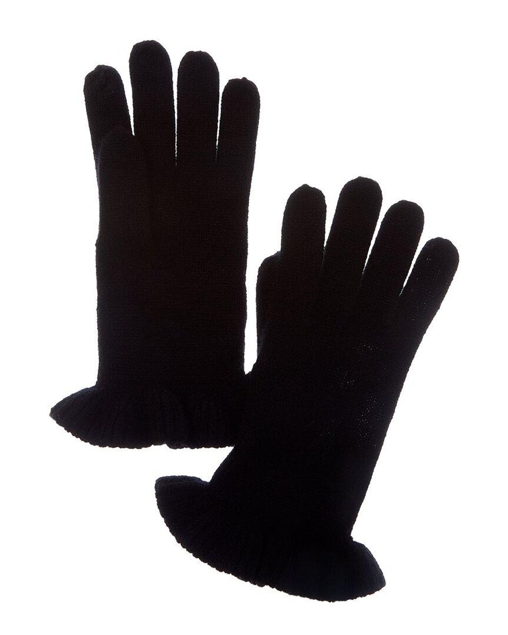 Sofiacashmere Black Sofiacashmere Touchscreen Cashmere Gloves
