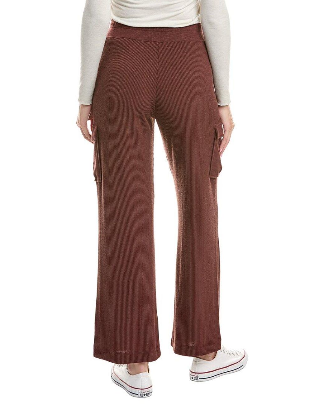 Michael Stars Brown Avery Ribbed Cargo Pant
