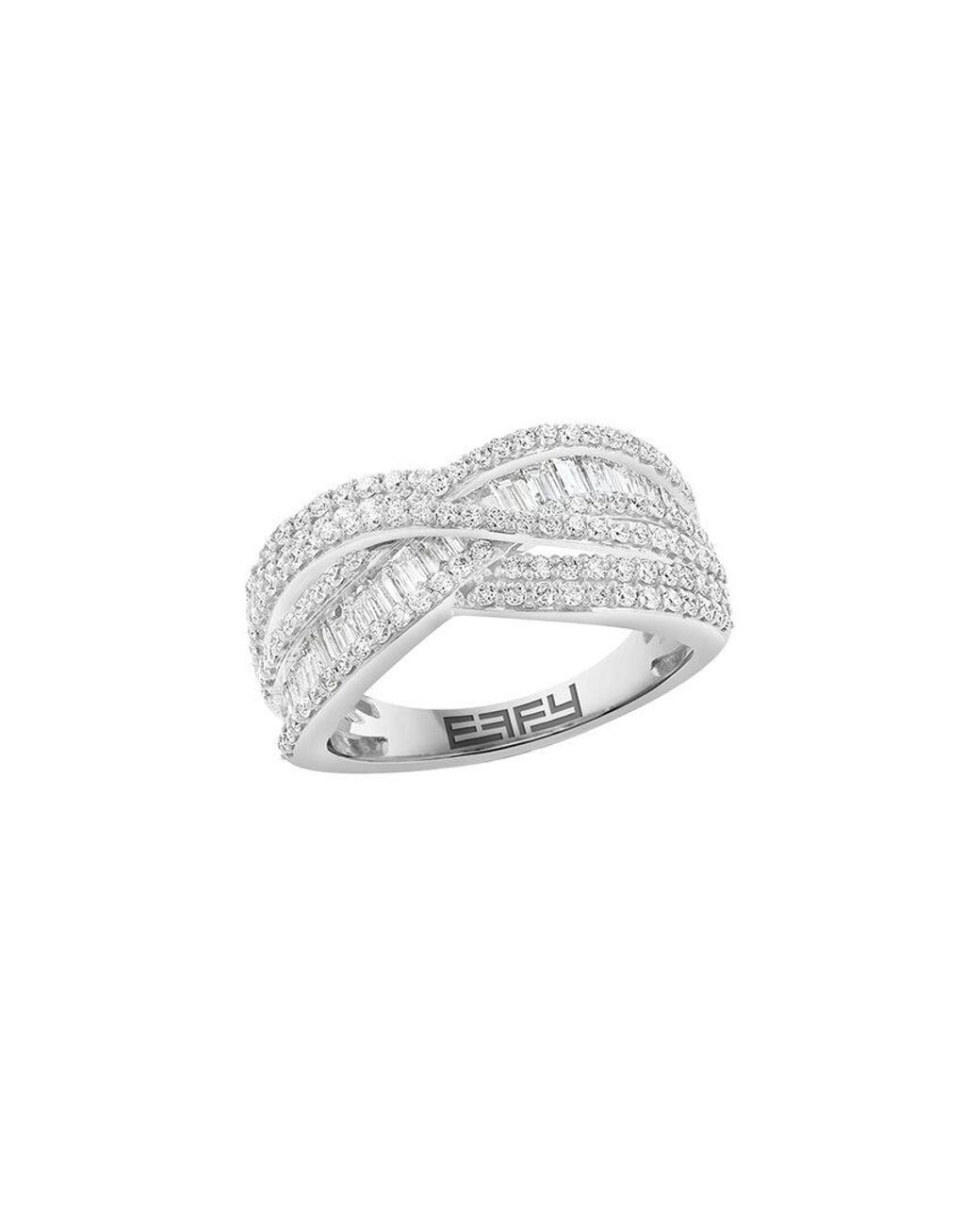 Effy Fine Jewelry White 14K 1.45 Ct. Tw. Lab-Grown Diamond Ring