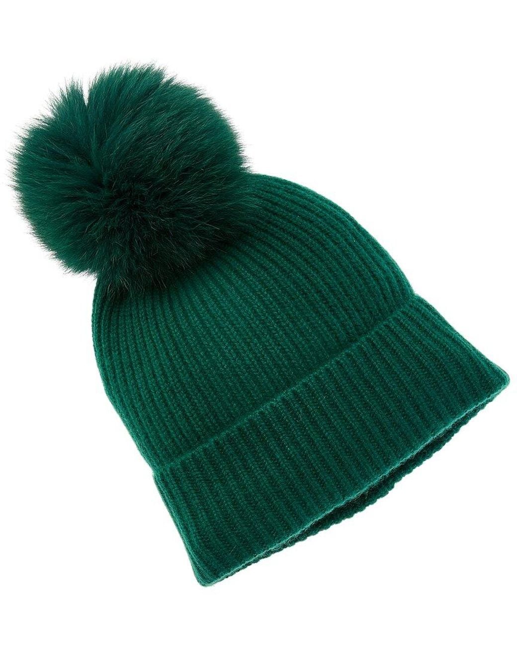 Sofiacashmere Green Sofiacashmere Rib Cashmere Hat