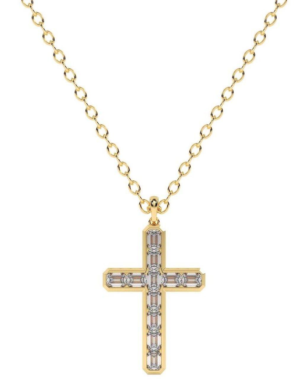 Lab Grown Diamonds Metallic 14K 2.00 Ct. Tw. Lab-Grown Diamond Necklace