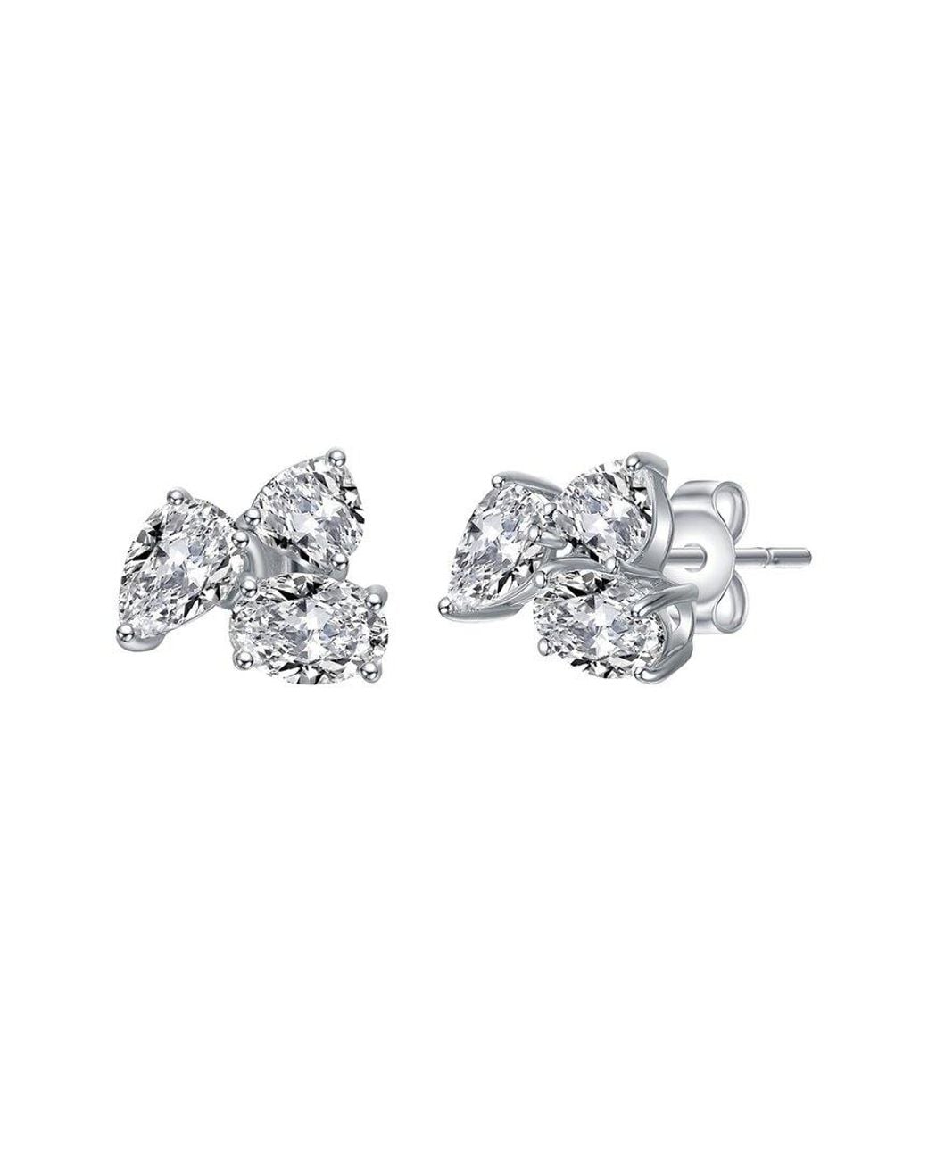 Genevive Jewelry White Cz Studs