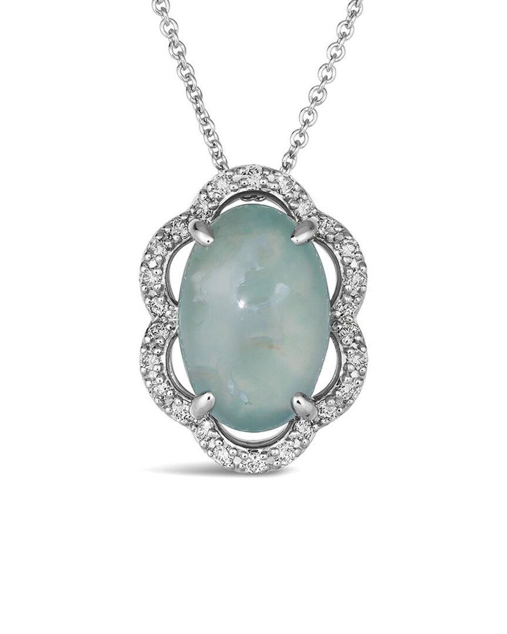 Le Vian Blue 14K 2.45 Ct. Tw. Diamond & Aquaprase Pendant
