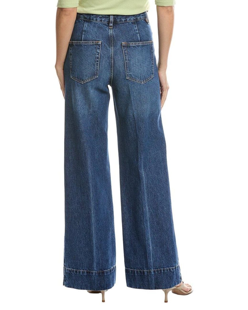FRAME Blue The Slice Flare Jean