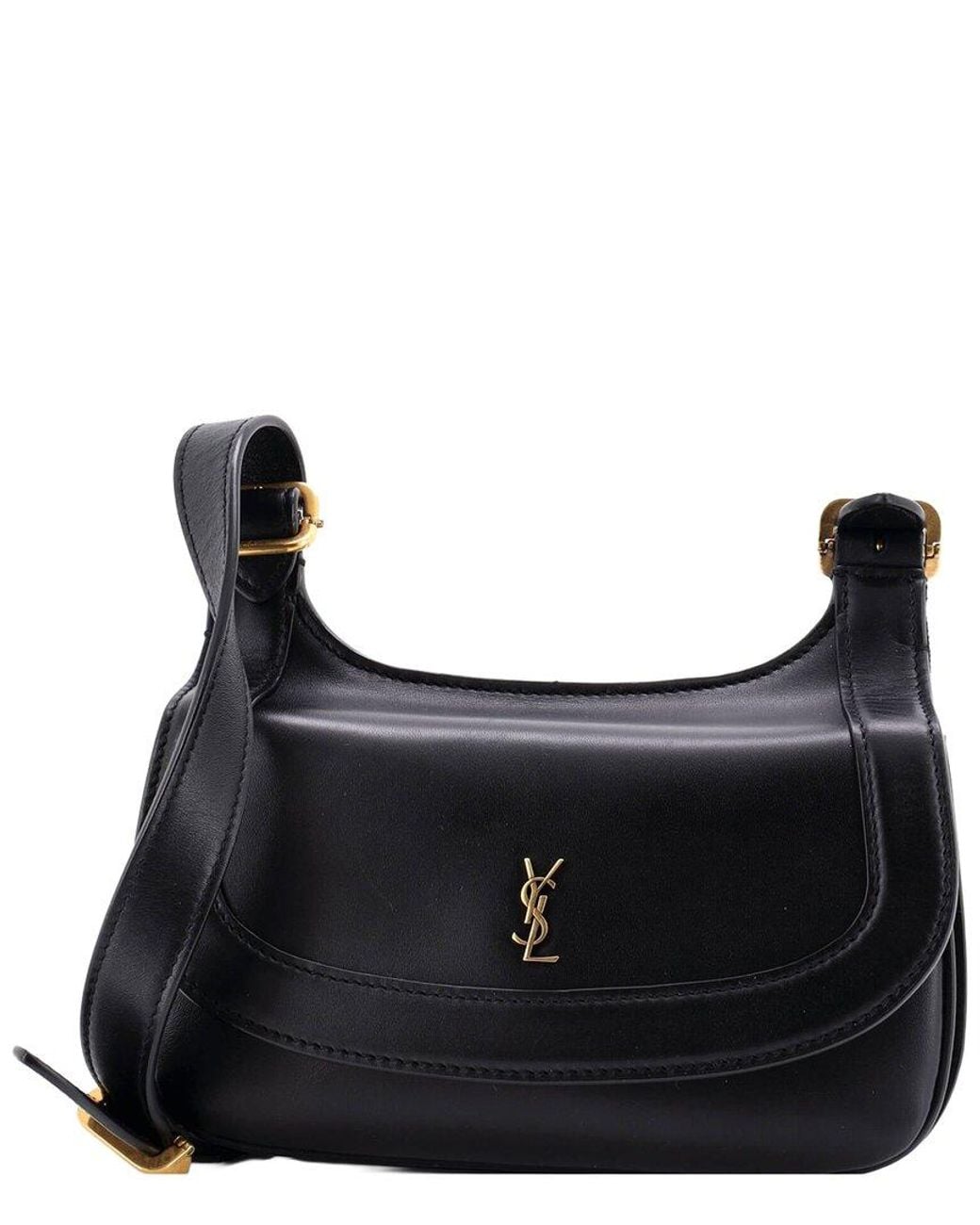 Saint Laurent Black Leather Charlie Shoulder Bag Small (Authentic Pre-Loved)