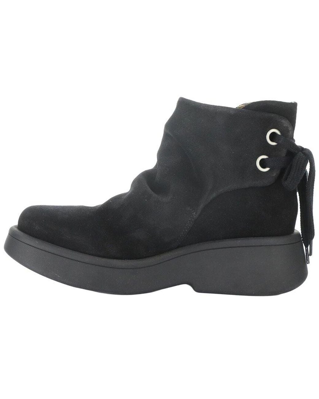 Fly London Black Mebs Suede Boot