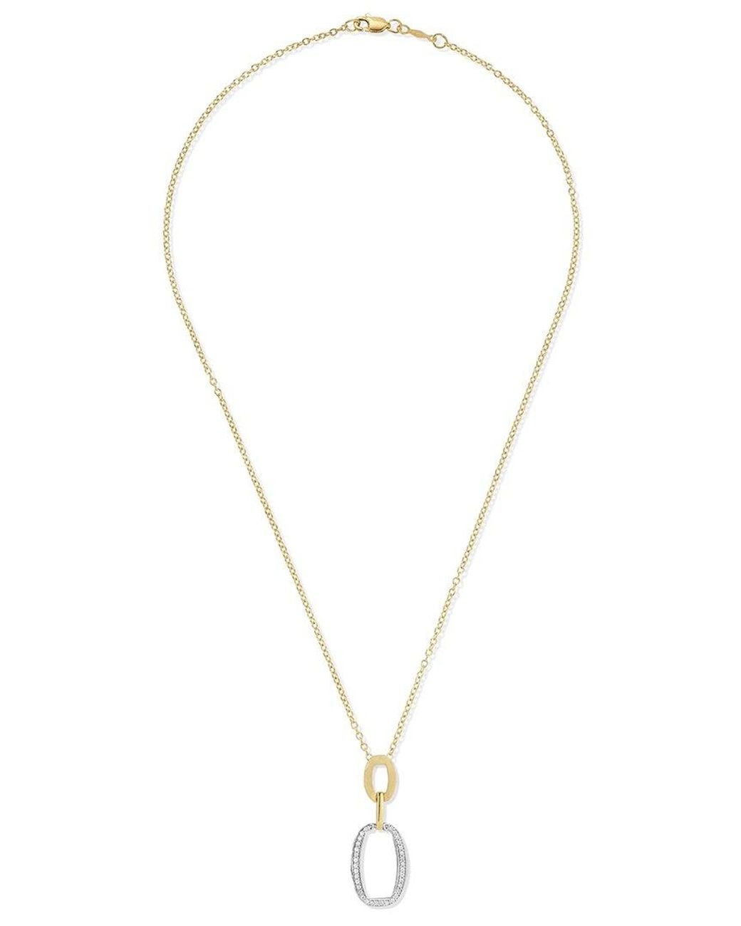 Reiss Metallic 14K 0.21 Ct. Tw. Diamond Necklace