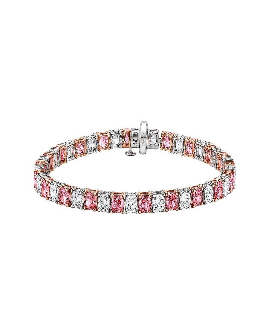 Lab Grown Diamonds White 14K 12.75 Ct. Tw. Lab-Grown Diamond Fashion Bracelet