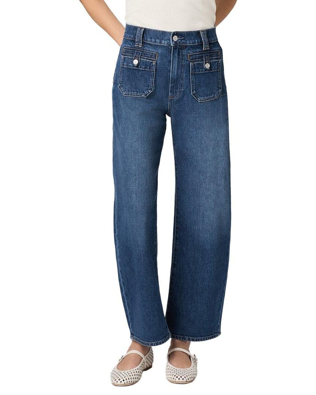 PAIGE Blue Arellia Ankle Jean