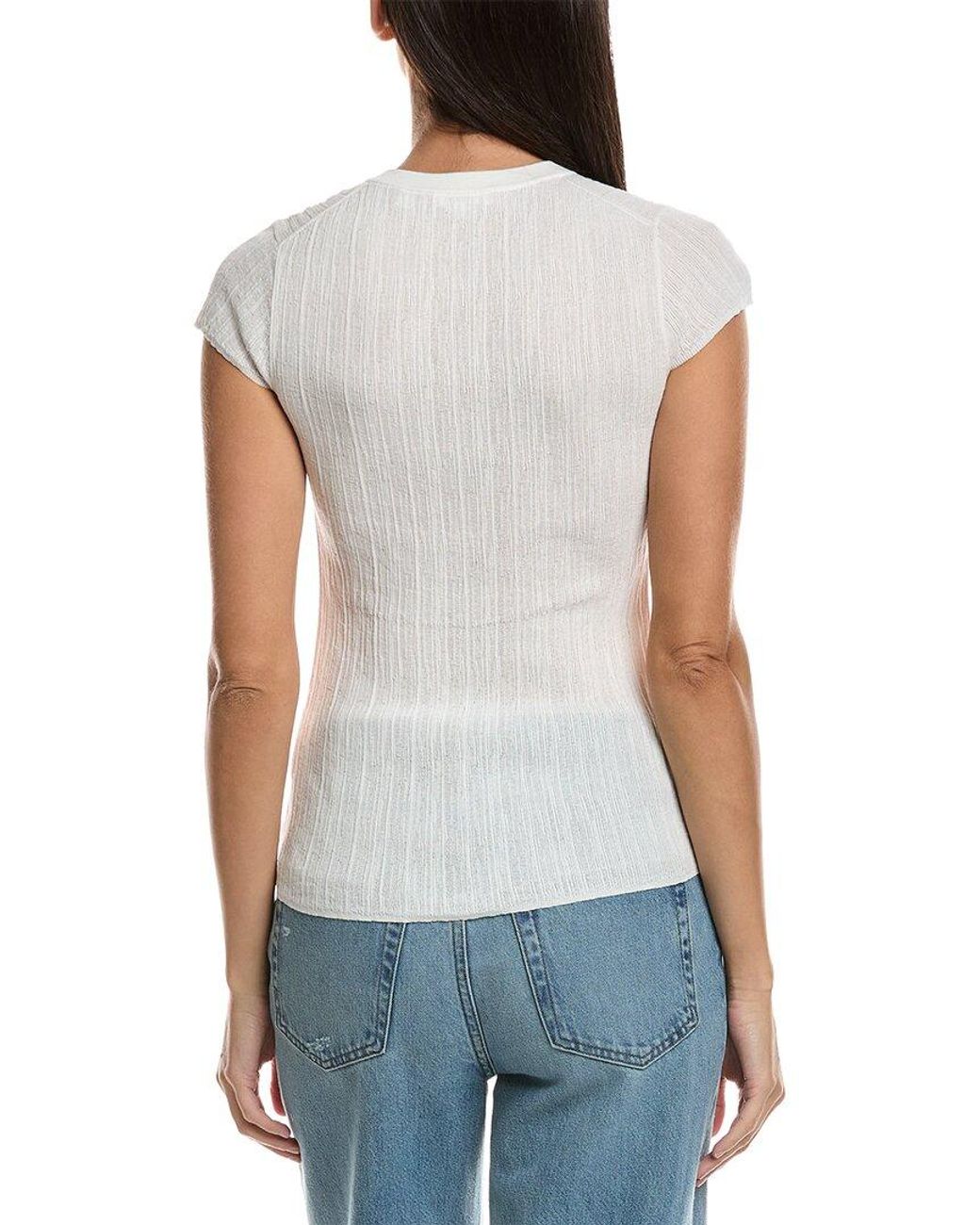 A.L.C. White Parker Cardigan