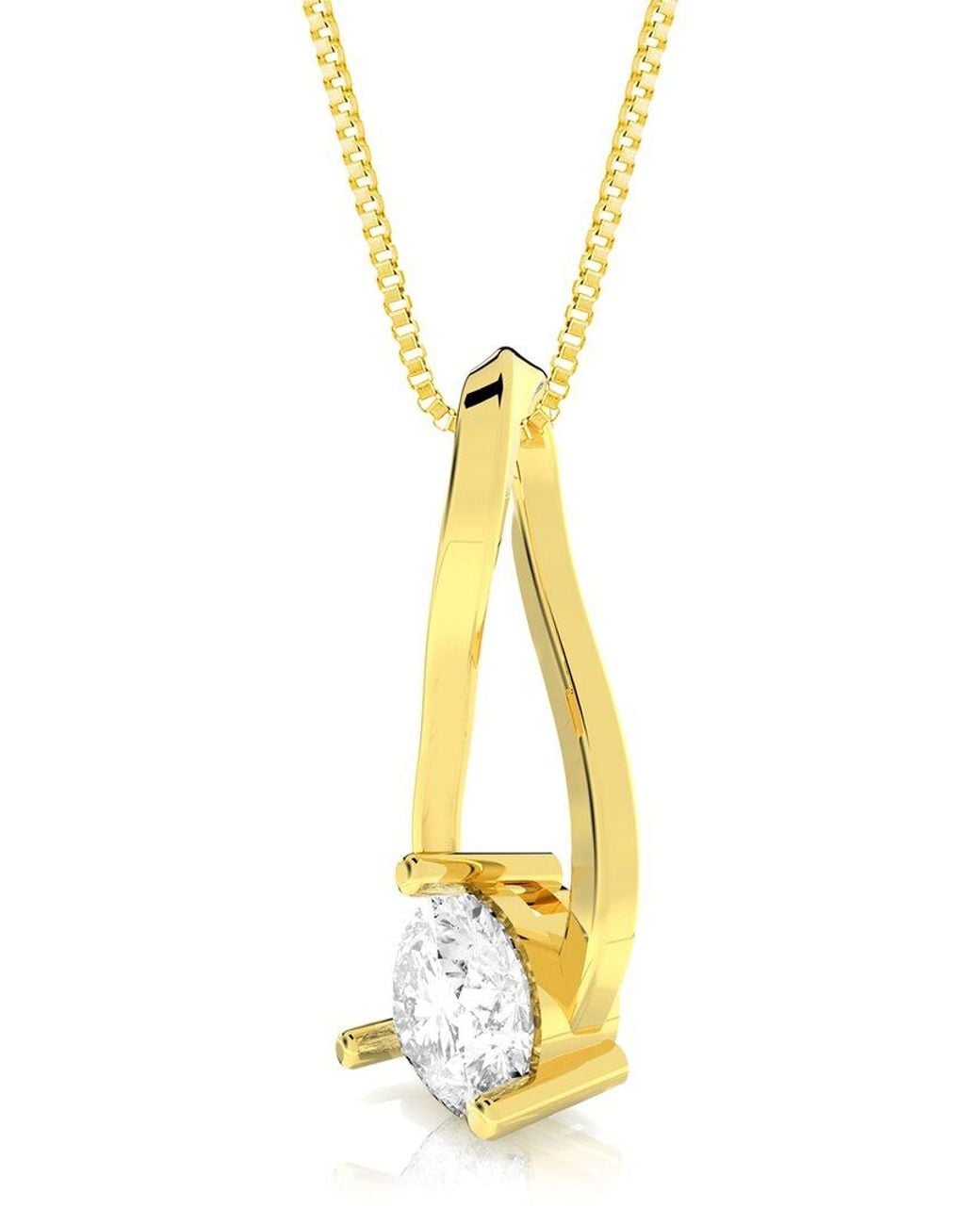Amairah Metallic 14K 2.00 Ct. Tw. Lab-Grown Diamond Pendant Necklace