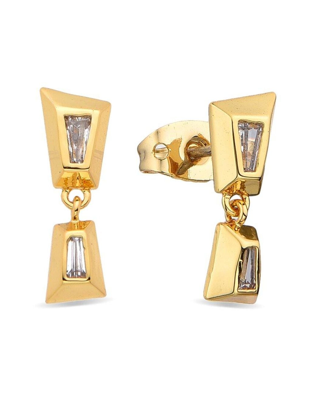 Eye Candy LA Metallic Drop Earrings