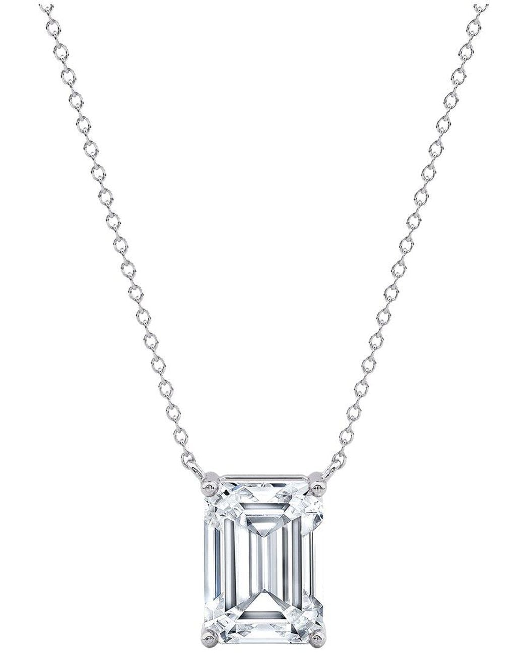 Lab Grown Diamonds Metallic 14K 4.00 Ct. Tw. Lab-Grown Diamond Necklace