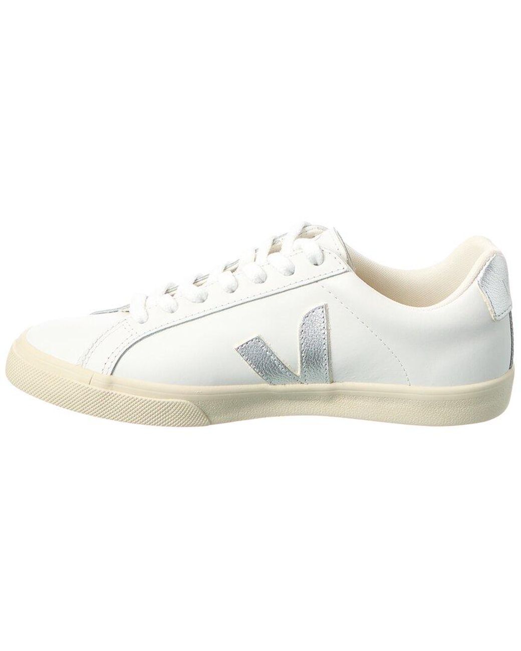 Veja White Esplar Logo Leather Sneaker