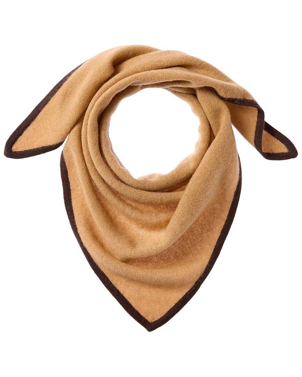 Phenix Natural Knit Triangle Cashmere Scarf