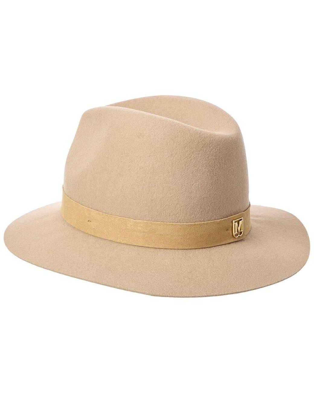 Bruno Magli Natural Suede Band Wool Fedora
