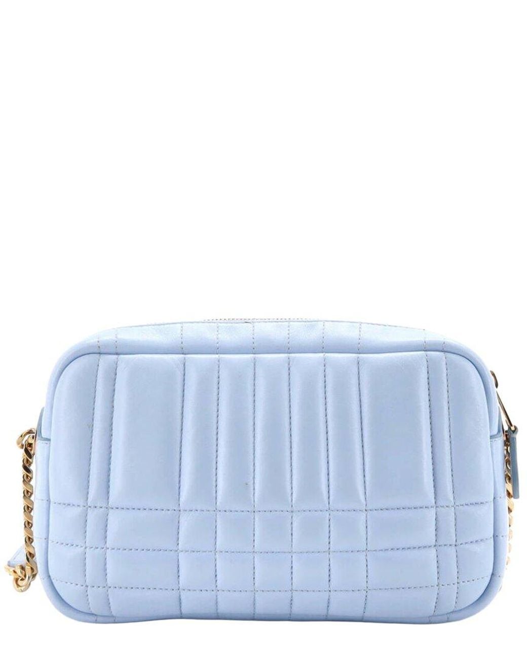 Burberry Blue Quilted Leather Lola Camera Bag Small (Authentic Pre-Loved)