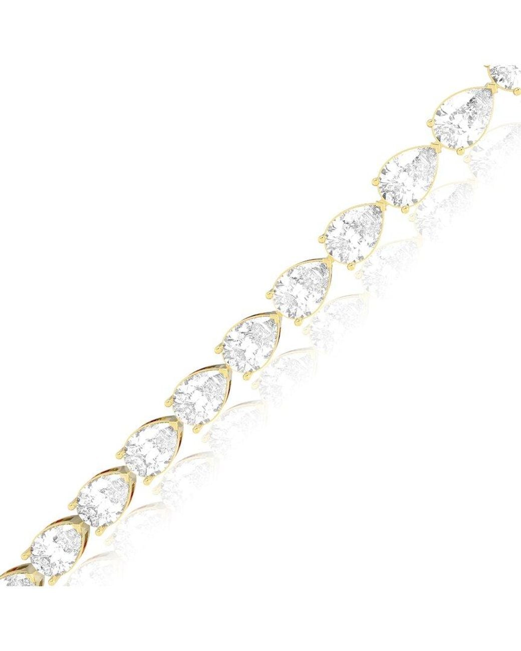 Amairah Metallic 14K 15.00 Ct. Tw. Lab-Grown Diamond Tennis Bracelet