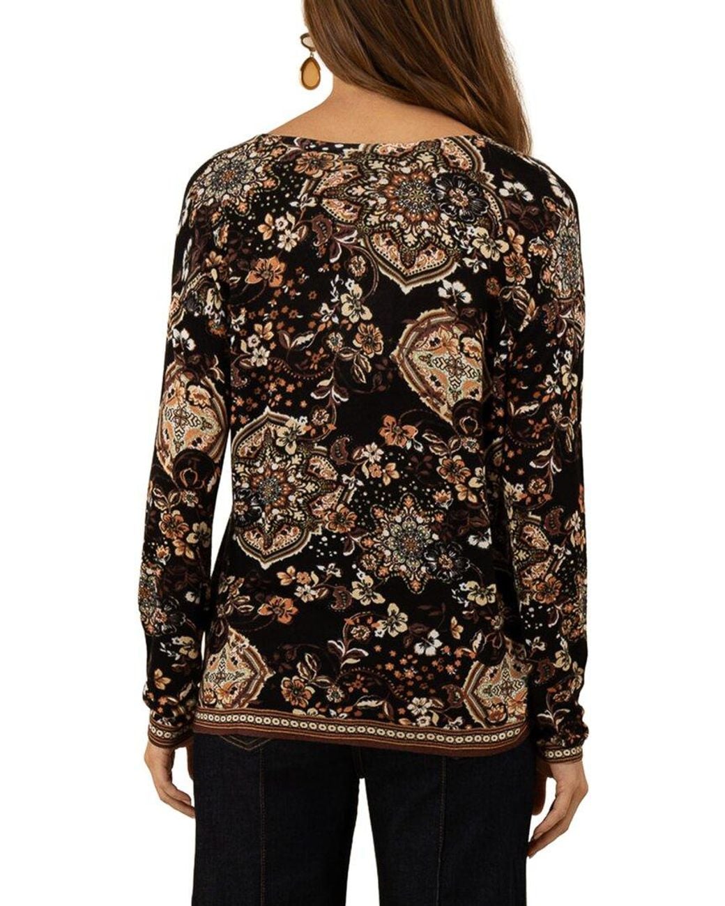 Hale Bob Black Knit Top