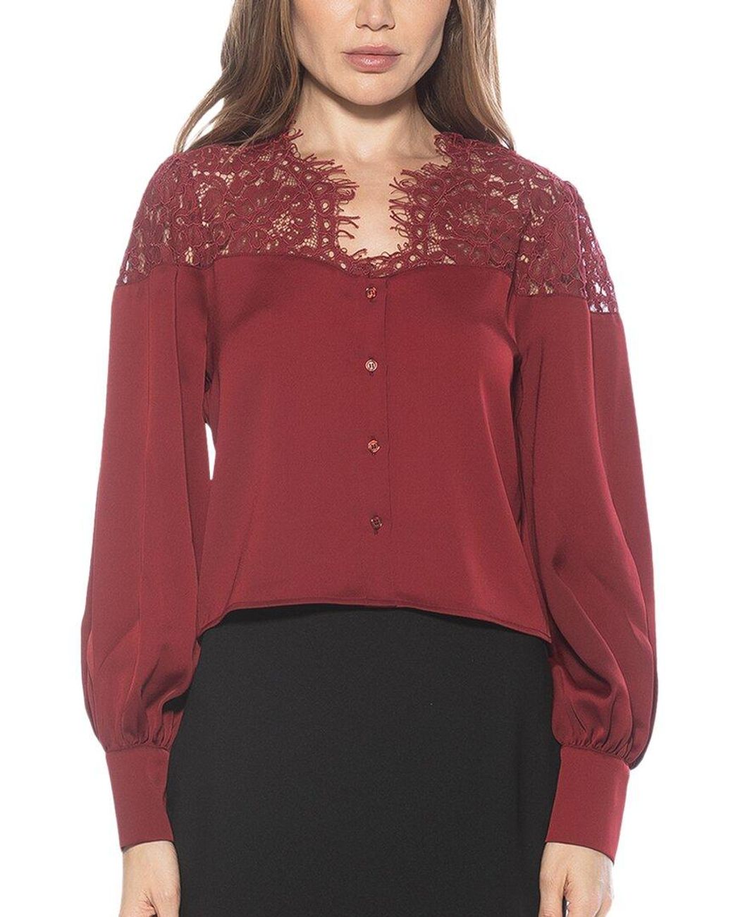 Alexia Admor Red Bryne Top